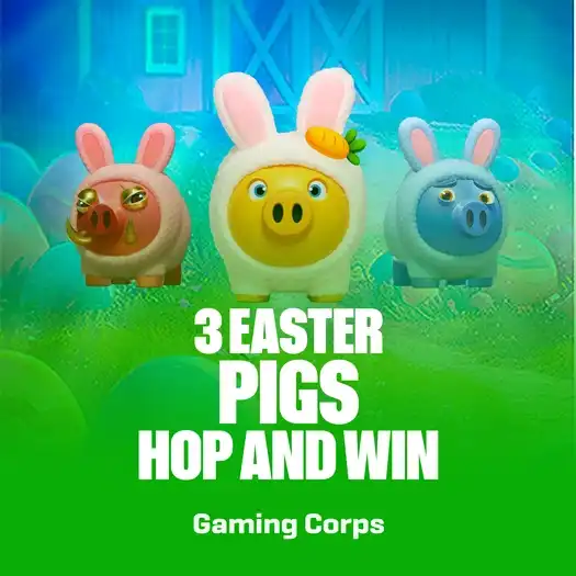 3 Easter Pigs - Hop and Win