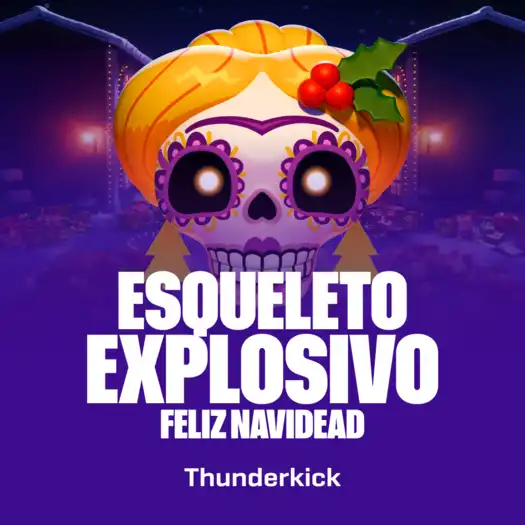 Esqueleto Explosivo Feliz Navidead